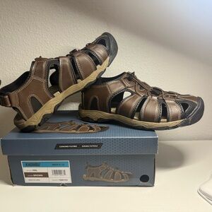 Khombu Brown Men's Sandals